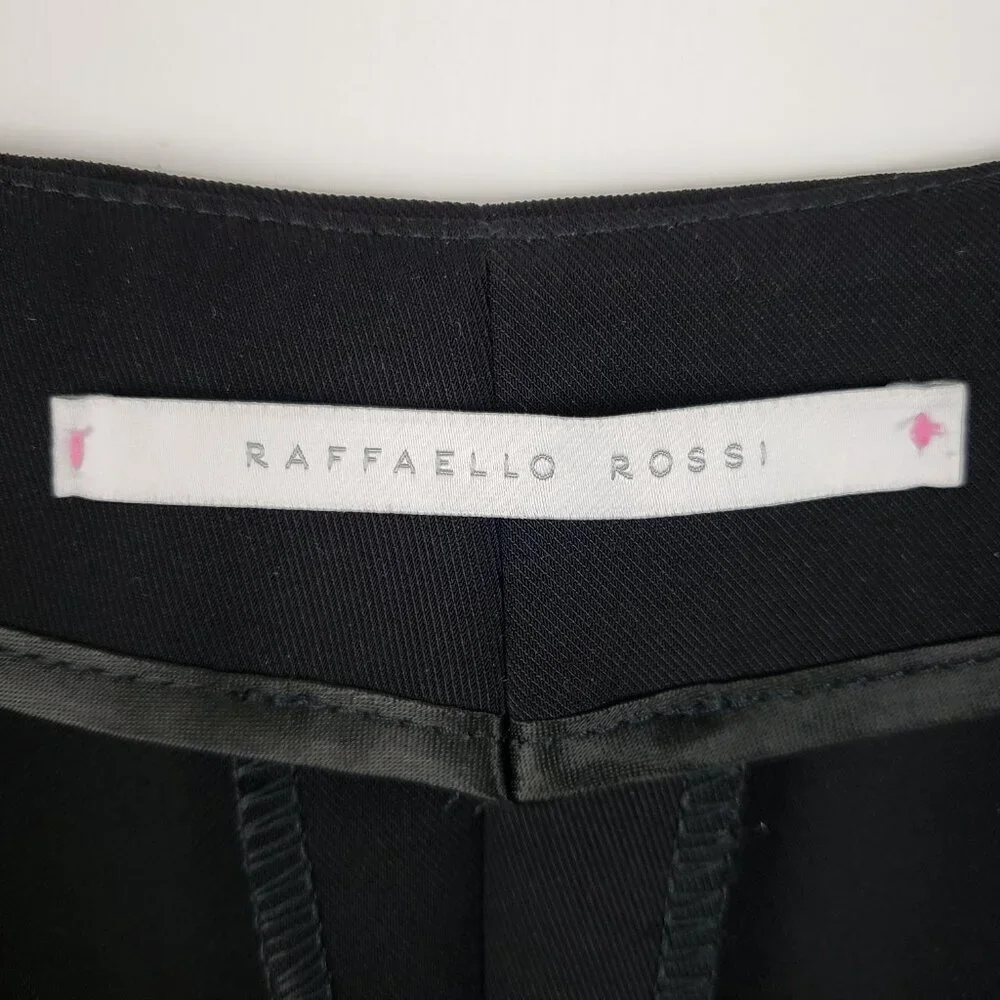Raffaello Rossi Black Britta New Pants High Waist Trouser Womens 36 US 6